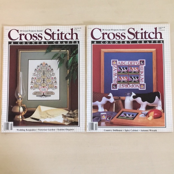 1987-89 Lot of 8 Cross Stitch & Country Crafts Magazines Vintage (Better Homes) - Picture 4 of 9